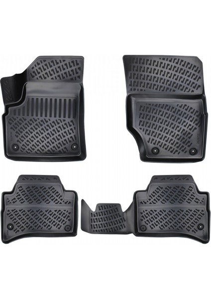 Volkswagen Touareg 2007-2010 3D Havuzlu Paspas