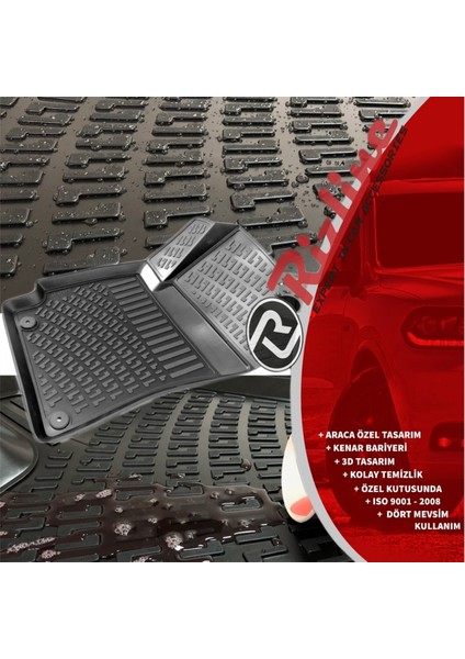 Volkswagen Touareg 2007-2010 3D Havuzlu Paspas modelleri