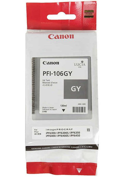 PFI-106GY Gri Kartuş 130ML