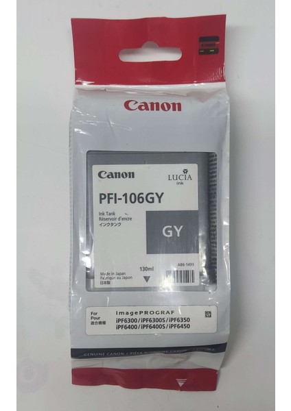 PFI-106GY Gri Kartuş 130ML modelleri