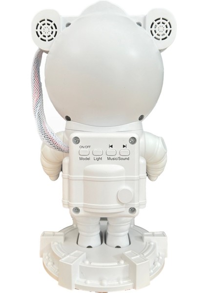 1822 Uzaktan Kumandalı / Bluetooth Astronot Projektör Gece fırsatları