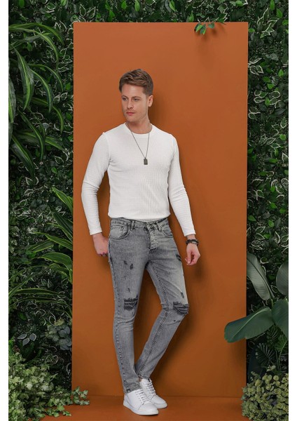 Denim Pnt 118 Gri Jean Pantolon