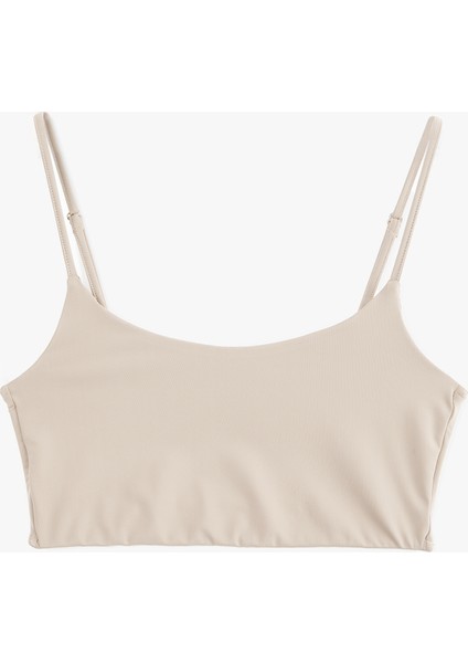 Skinny Dikişsiz Ince Askılı Yarım Atlet