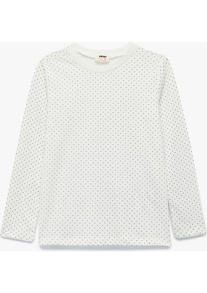 Pamuklu Bisiklet Yaka Uzun Kollu Desenli 5'li Tişört Seti fırsatları