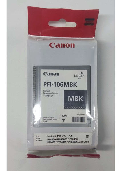 PFI-106MBK Mat Siyah Kartuş 130ML modelleri