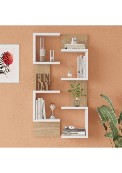 Shelf 22 Duvar Rafı Sepet-Beyaz WL22-SW