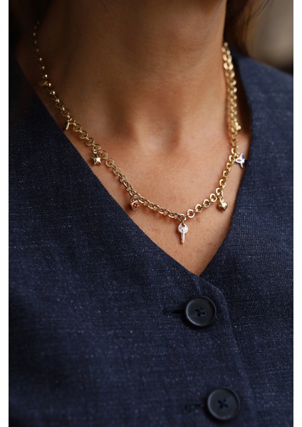 14 Ayar Altın Cetaş Eterna Kolye fırsatları