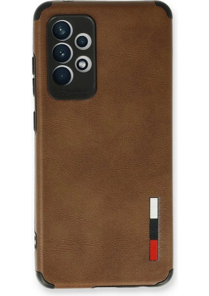 Newface Samsung Galaxy A53 5g Kılıf Loop Deri Silikon - Kahverengi