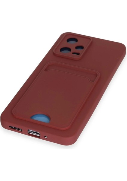 Newface Xiaomi Poco X5 5g Kılıf Kelvin Kartvizitli Silikon - Bordo fırsatları