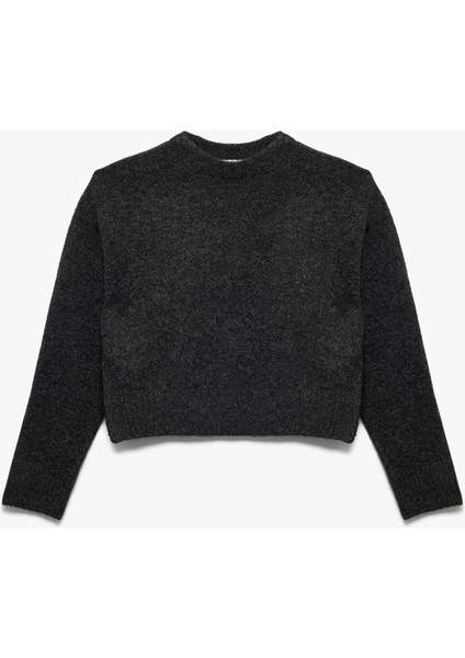 Yumuşak Dokulu Uzun Kollu Dik Yaka Basic Triko Kazak modelleri