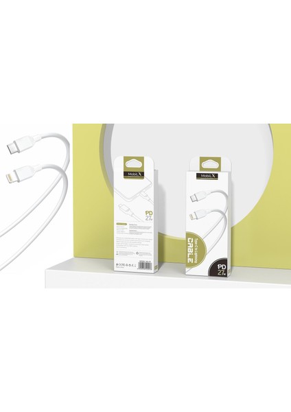 Mobilx Mu-01 Type-C To Lightning Pd 27W Şarj ve Data Kablosu (1m) – iPhone Uyumlu indirimleri