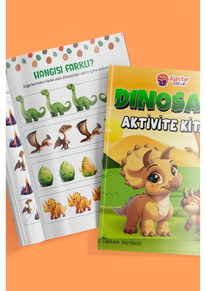 Dinozor Aktivite Kitabı | Çocuklar Için 4-7 Yaş | 32 Sayfa | Eğitici ve Eğlenceli Etkinlikler indirimleri