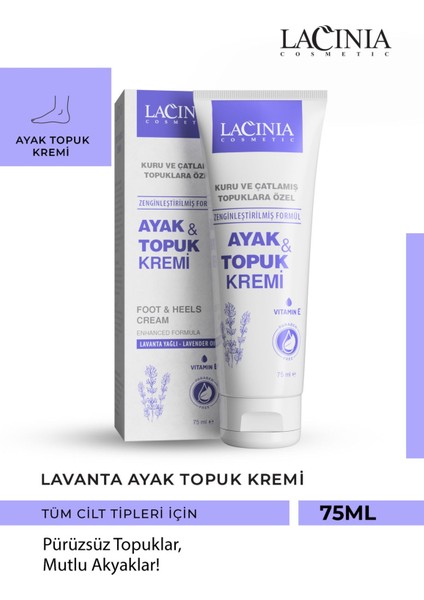 Ayak ve Topuk Kremi 75 ml Lavanta Yağlı