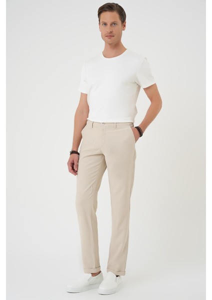 Comfort Beli Lastikli Rayon Karışımlı Krem Jogger Pantolon P 1194 fiyatları