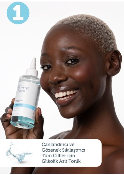 Karma Ciltler İçin Arbutin Serum ve Aydınlatıcı Tonik Seti - Sebum Dengeleyici İkili Set