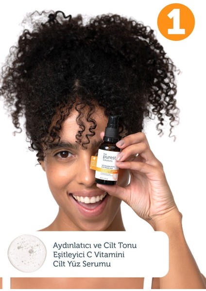 Normal Ciltler İçin Vegan C Vitamini Arbutin Aydınlatıcı Canlandırıcı Bakım Seti 2x30 ml