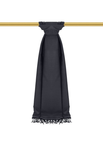 Antrasit Siyah Çift Taraflı Ipek Şal fiyatları