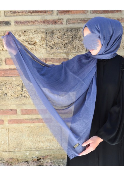 Konfor Bambu Şal Indigo – Tok Duruşlu, Kaymaz