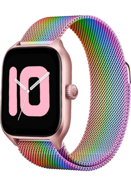 Newface Watch 20MM Metal Mıknatıslı Kordon - Gökkuşağı