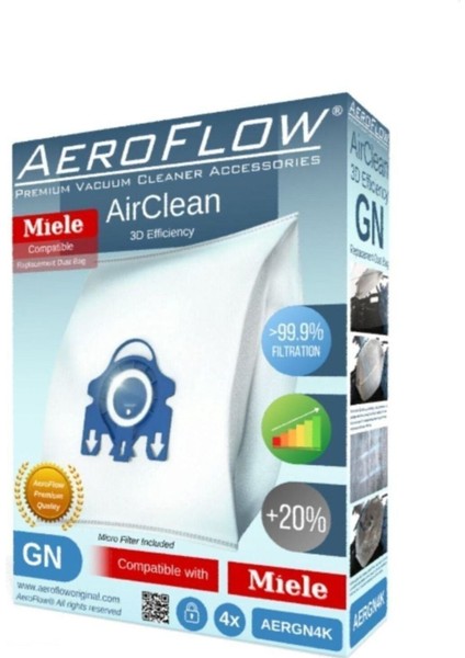 Temizlik Seti: 4 Toz Torbası + Filtre Beyaz Uyumlu ve