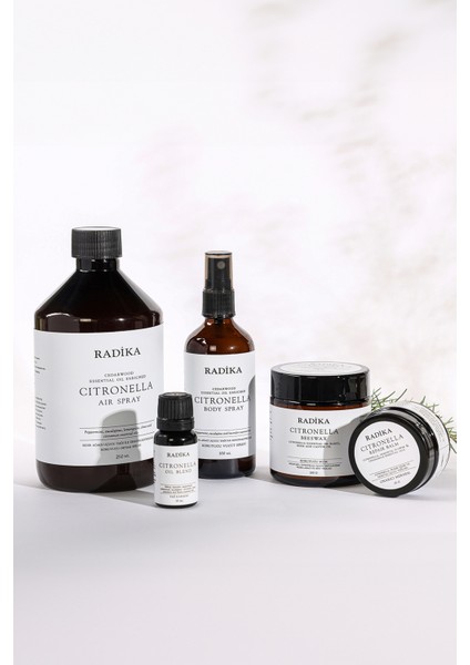 Radika Citronella Vücut Spreyi 100 ml Doğal İçeriklerle Sivrisinekleri Uzak Tutma Özelliği indirimleri
