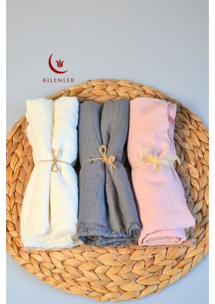 Bambu Kraş Şal – 75X210 cm | Nefes Alabilir, Terletmez, Tok Duruşlu Mevsimlik Kumaş (3'lü Kutu) fırsatları