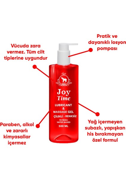 Kayganlaştırıcı Jel & Masaj Jeli 500ML Su Bazlı Çilekli Renksiz fiyatları