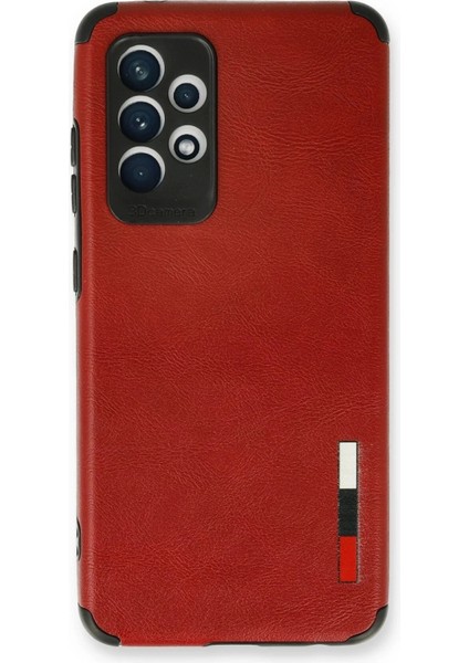 Newface Samsung Galaxy A53 5g Kılıf Loop Deri Silikon - Kırmızı