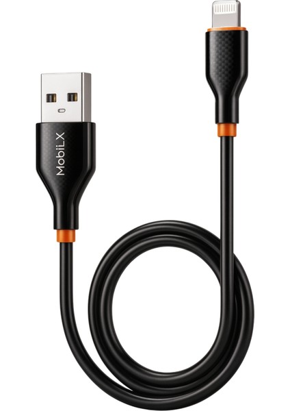 Mobilx Mu-08 2.4A Silikon USB To Lightning Hızlı Şarj ve Data Kablosu (1m) fırsatları