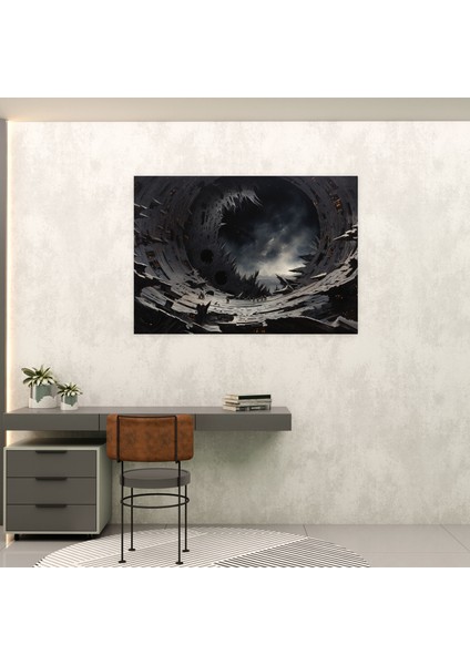 Kozmik Bulmaca Kanvas Tablo - Dünya Karışık Medya Sanat Evren fiyatları