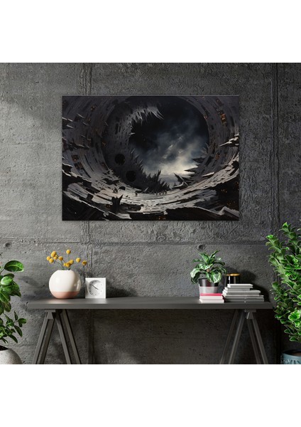 Kozmik Bulmaca Kanvas Tablo - Dünya Karışık Medya Sanat Evren modelleri