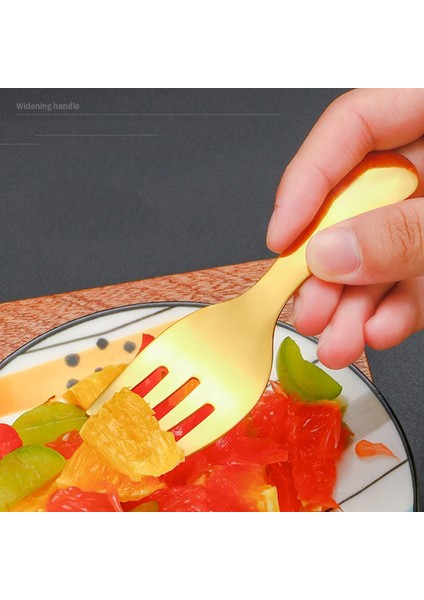 Mavi Renk Premium Çocuk Paslanmaz Çelik Uçlu Çatal-Kaşık Set 24+ Ay