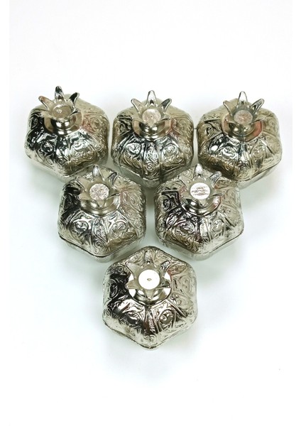 6 Lı Mini Eskitme Osmanlı Temalı Açık Renk Nar Lokumluk Sunum fırsatları