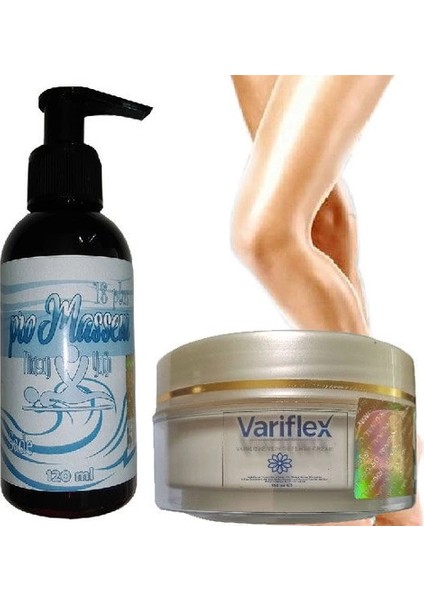 Promasseur Plus Kokusuz Tatsız Sade Masaj Yağı-Variflex Krem ile