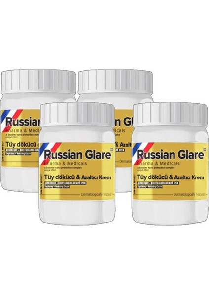 Russ Glare Nano 4 Tane x 50 ml Tüylere Krem Russ Merhemi - 000031KI