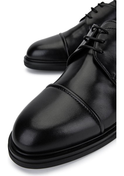 Erkek Hakiki Deri Siyah Casual Ayakkabı 664 46501 Erk Ayk SK25-26 Nero fırsatları