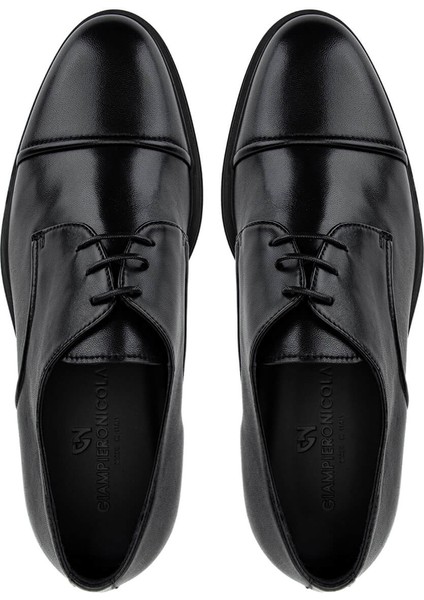 Erkek Hakiki Deri Siyah Casual Ayakkabı 664 46501 Erk Ayk SK25-26 Nero indirimleri