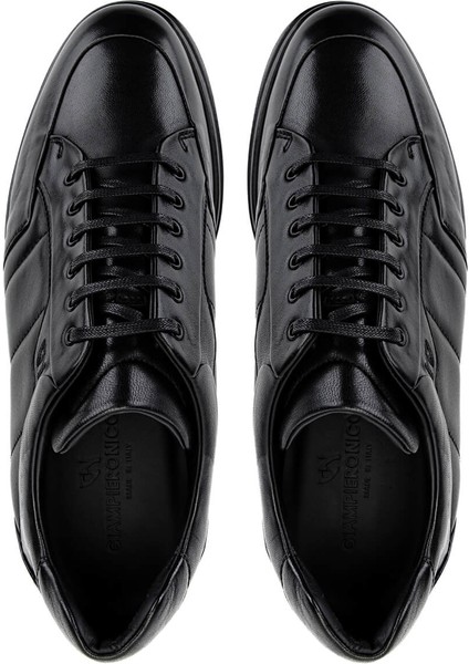 Erkek Hakiki Deri Siyah Casual Ayakkabı 664 B43688A Erk Ayk SK25-26 Nero indirimleri