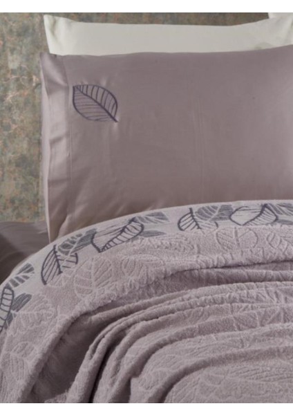 Belardı Pıke Takımı 4 Pcs Yaprak Grı fiyatları