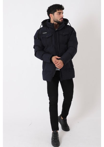 Göğüs Cepli Içi Kürklü Uzun Şişme Mont Pldp 2957_50456 fiyatları