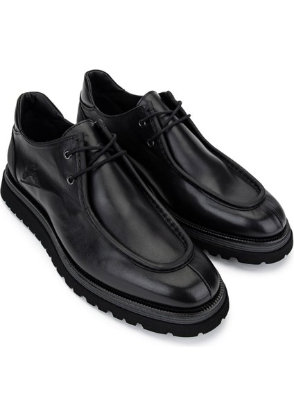 Erkek Hakiki Deri Siyah Casual Ayakkabı 664 D43469A Erk Ayk SK25-26 Nero fiyatları