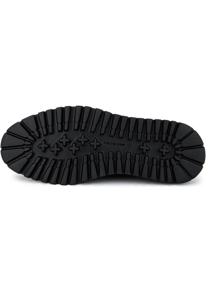 Erkek Hakiki Deri Siyah Casual Ayakkabı 664 D43469A Erk Ayk SK25-26 Nero modelleri