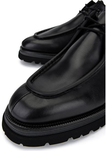 Erkek Hakiki Deri Siyah Casual Ayakkabı 664 D43469A Erk Ayk SK25-26 Nero fırsatları