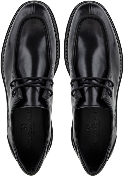 Erkek Hakiki Deri Siyah Casual Ayakkabı 664 D43469A Erk Ayk SK25-26 Nero indirimleri