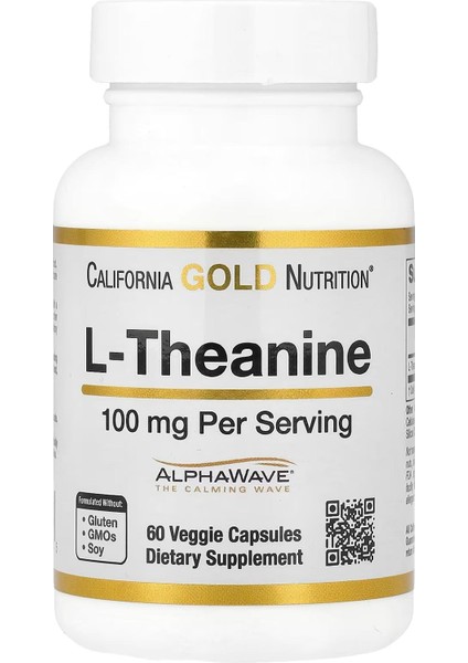 L-Theanine 100 Mg 60 Kapsül Alphawave