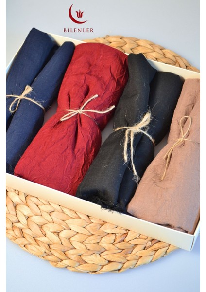 Bambu Kraş & Şal – 75X210 cm | Nefes Alabilir, Terletmez, Tok Duruşlu Mevsimlik Kumaş (4'lü Kutu) fırsatları