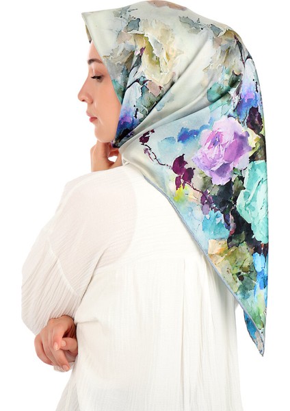 Mint Kamelya Desen Sura Ipek Eşarp fiyatları