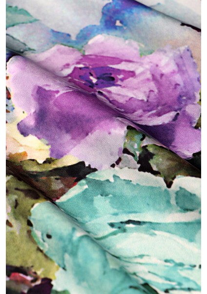 Mint Kamelya Desen Sura Ipek Eşarp fırsatları