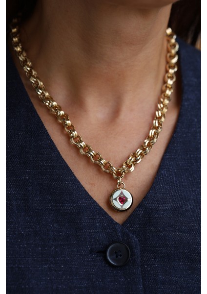 14 Ayar Altın Cetaş Kozmos Kolye