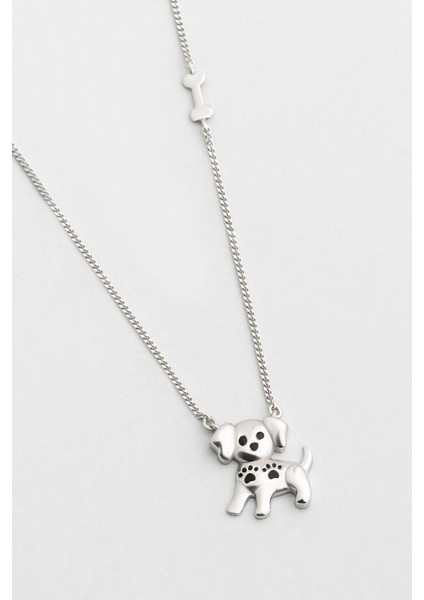 Little Dog 18 Ayar Beyaz Altın Kaplama 48 cm Gümüş Kolye indirimleri